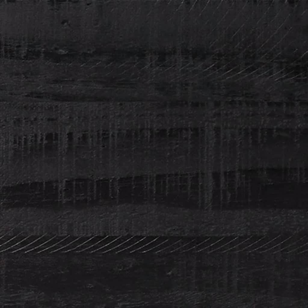 vidaXL Salongbord svart 90x50x35 cm heltre furu