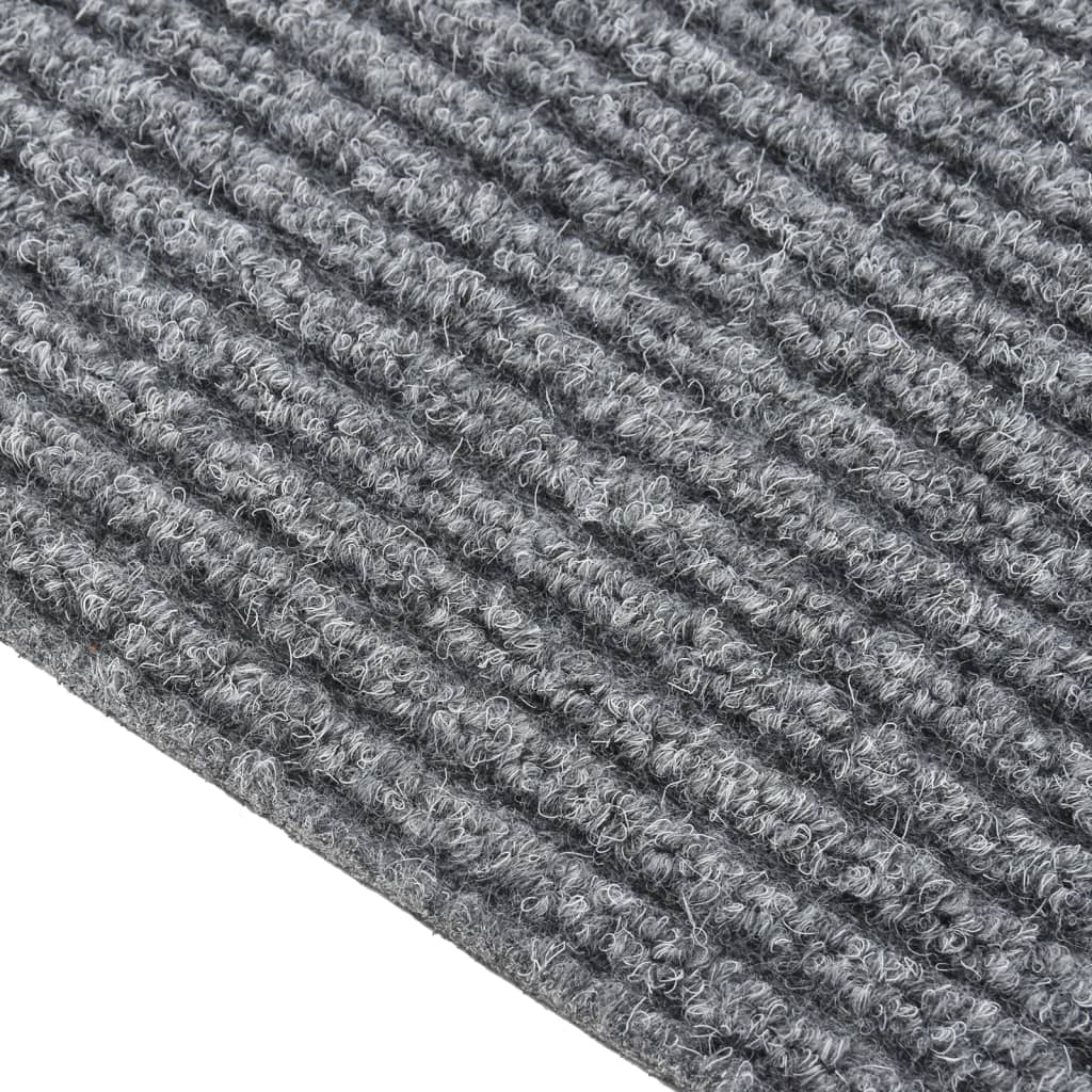 vidaXL Smussfangende teppeløper grå 100x350 cm