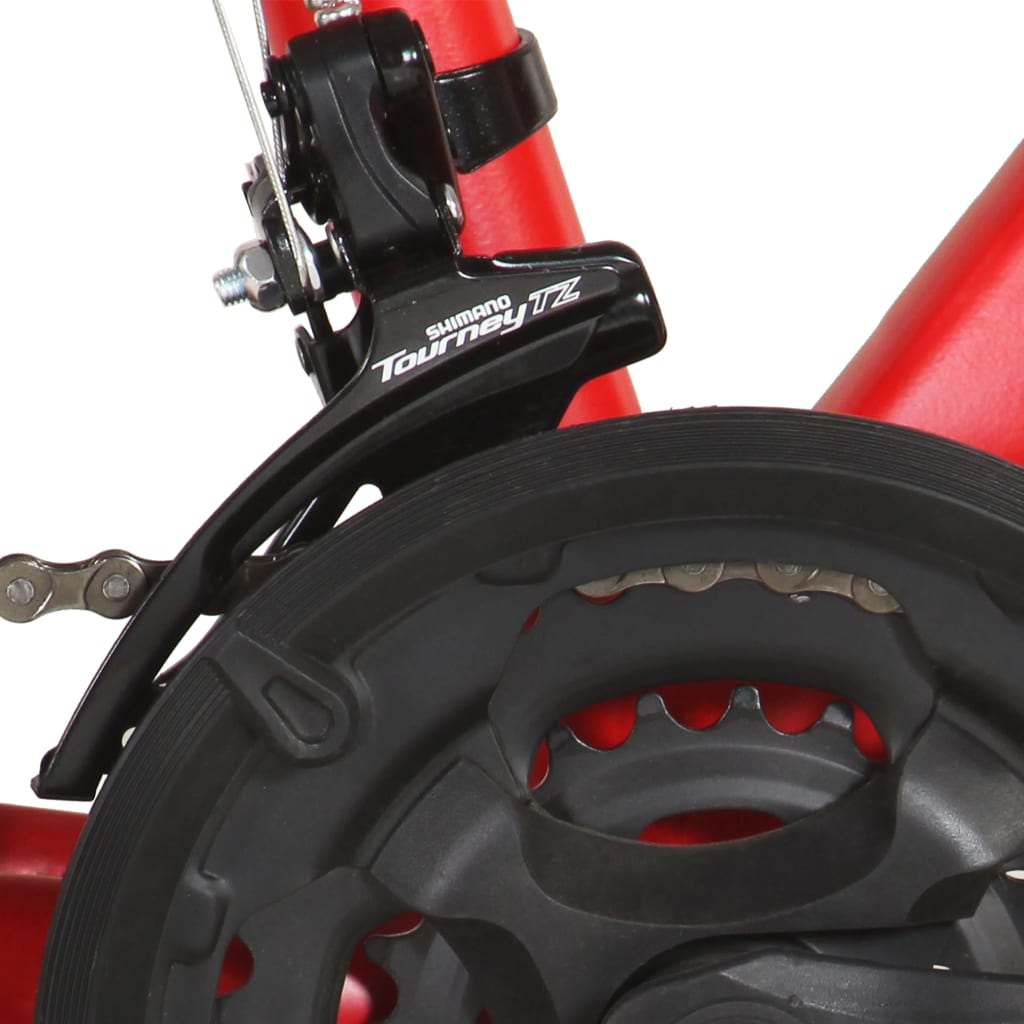 vidaXL Terrengsykkel 21 trinn 29-tommers hjul 48 cm ramme rød