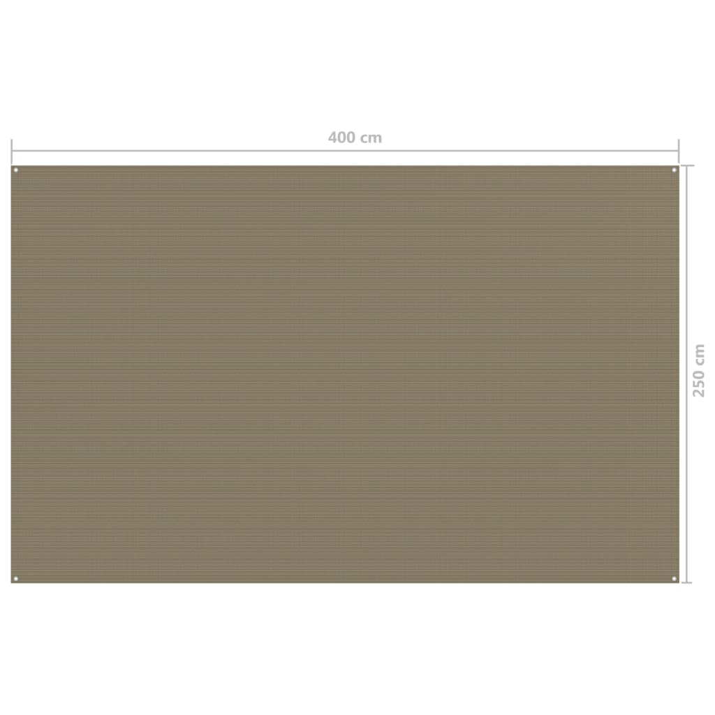 vidaXL Teltteppe 250x400 cm gråbrun