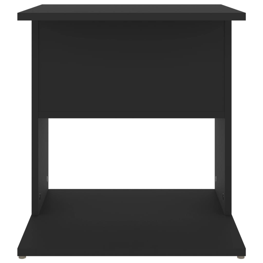 vidaXL Sidebord svart 45x45x48 cm sponplate