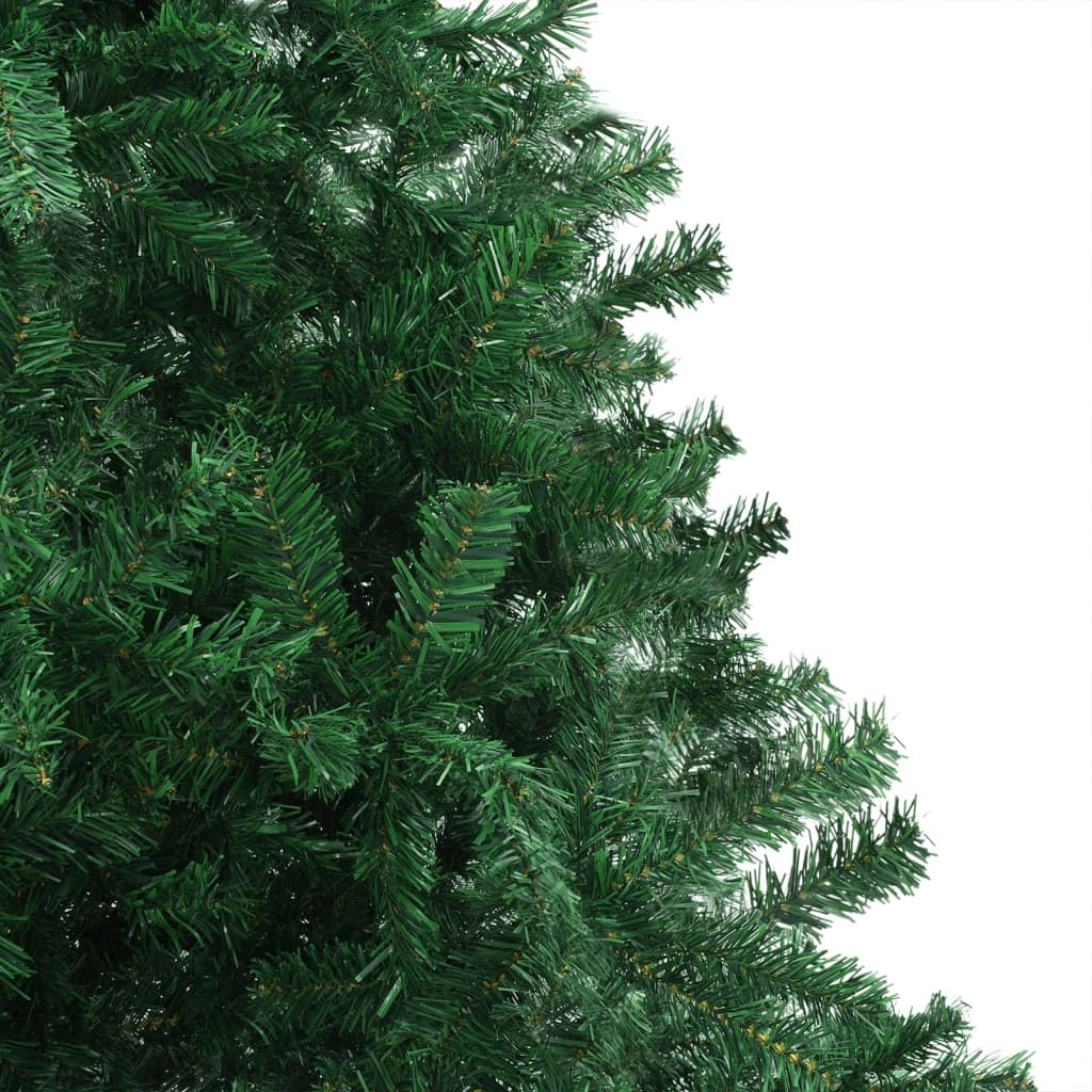 vidaXL Forhåndsbelyst kunstig juletre med kulesett 500 cm grønn