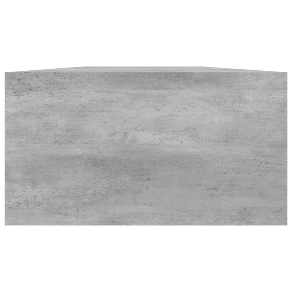 vidaXL Skjermstativ betonggrå 100x24x13 cm sponplate