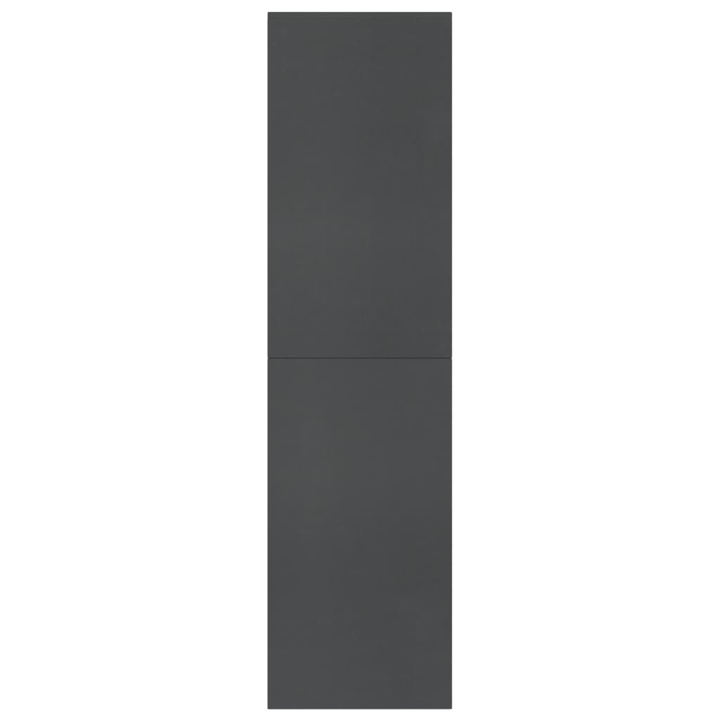 vidaXL Bokhylle/Romdeler grå 155x24x160 cm sponplate