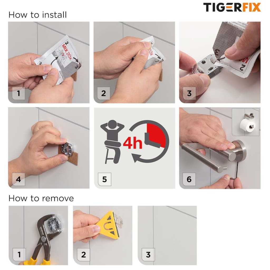 Tiger Monteringsmateriale TigerFix Type 1 metall 398730046