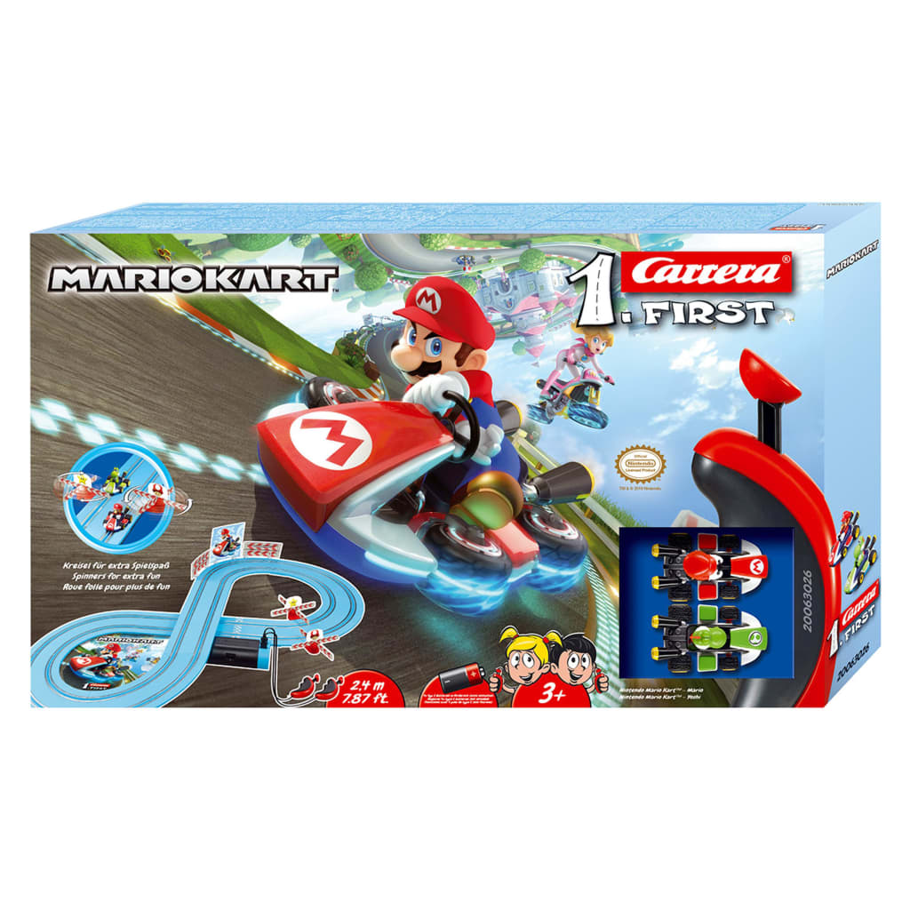 Carrera FIRST Racerbil og banesett Nintendo Mario Kart 1:50