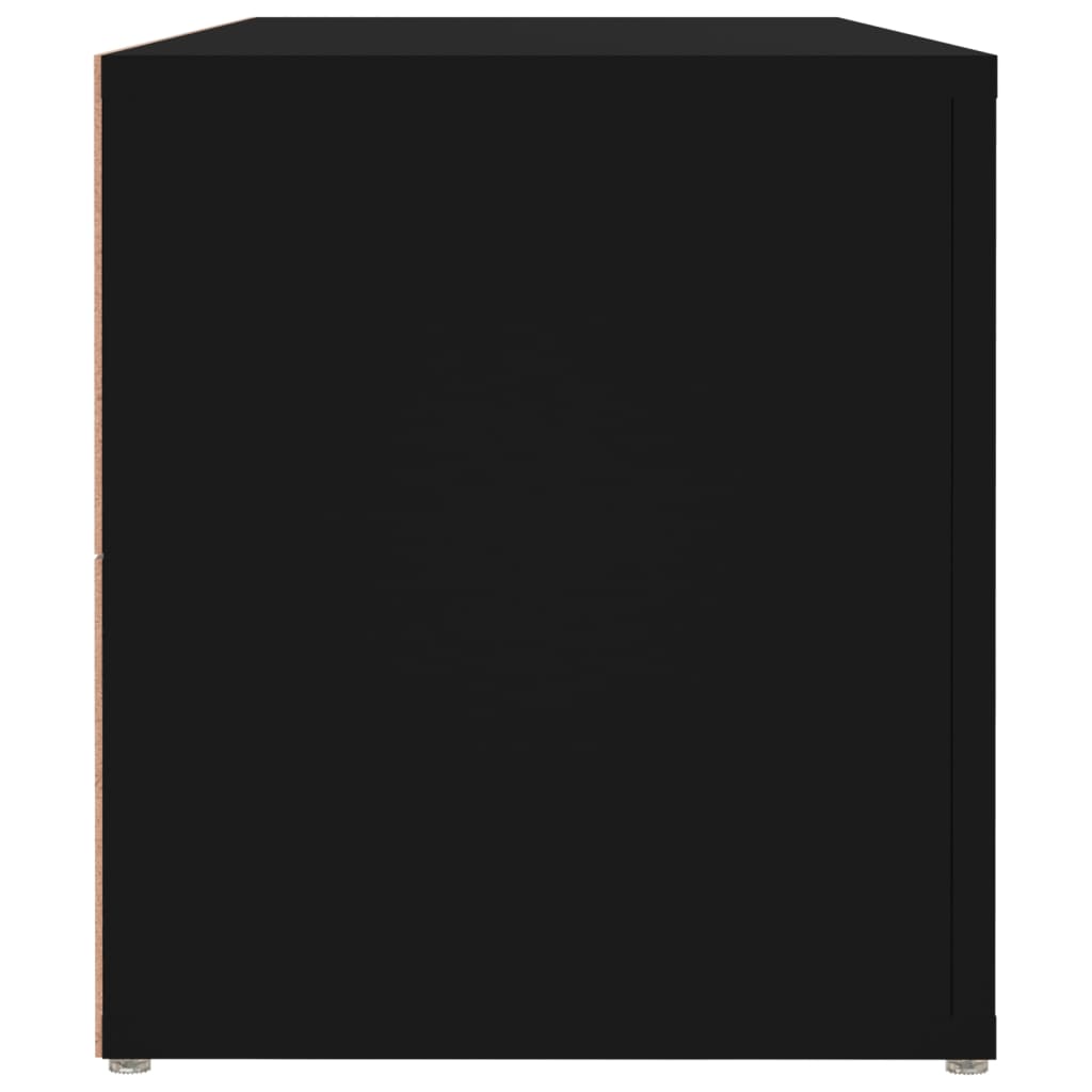 vidaXL TV-benk svart 100x31,5x35 cm konstruert tre