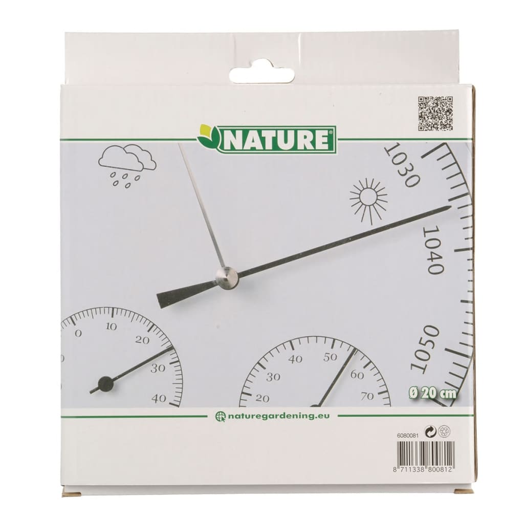 Nature 3-i-1 Barometer med termometer og hygrometer 20 cm 6080081