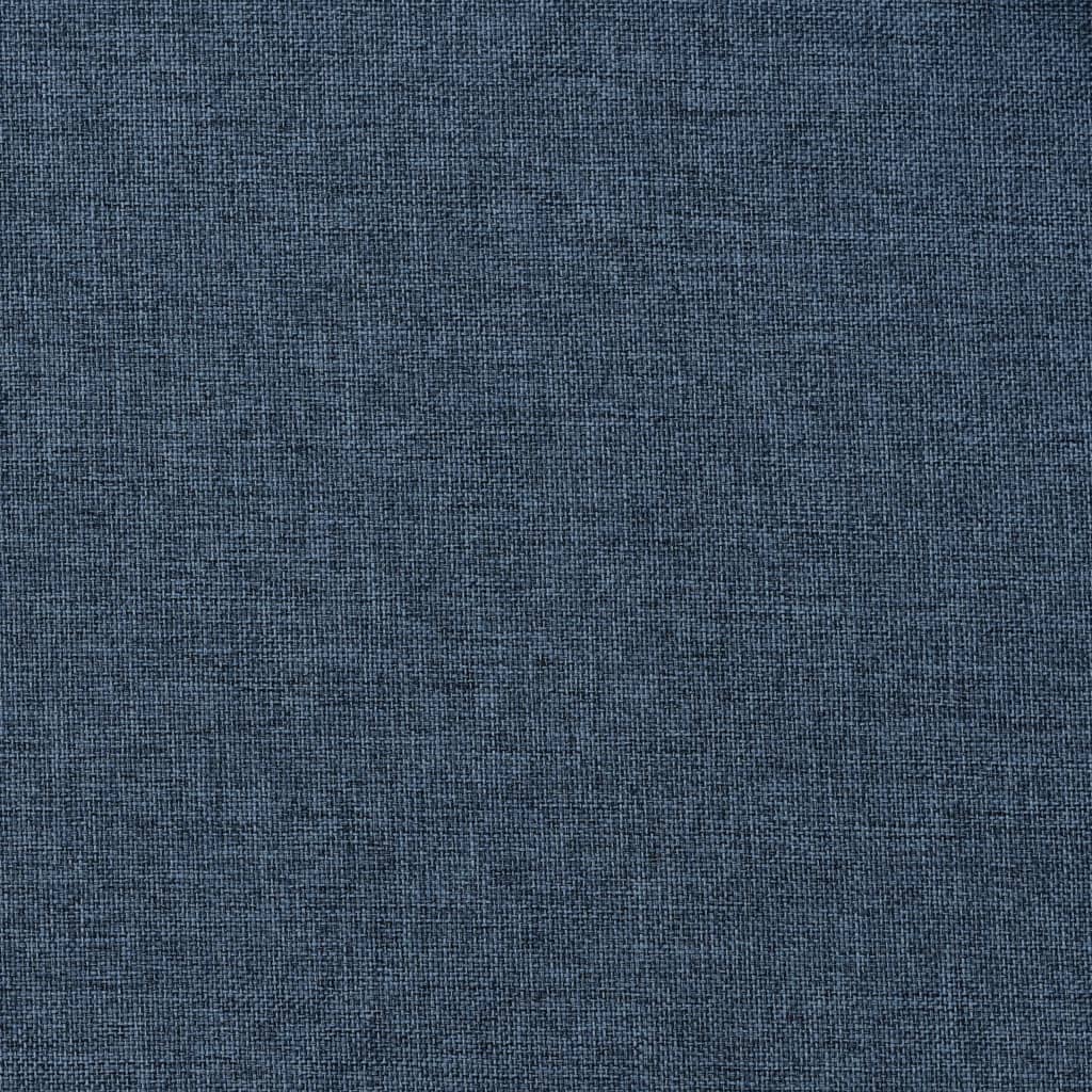 vidaXL Lystette gardiner maljer og lin-design 2 stk blå 140x245 cm