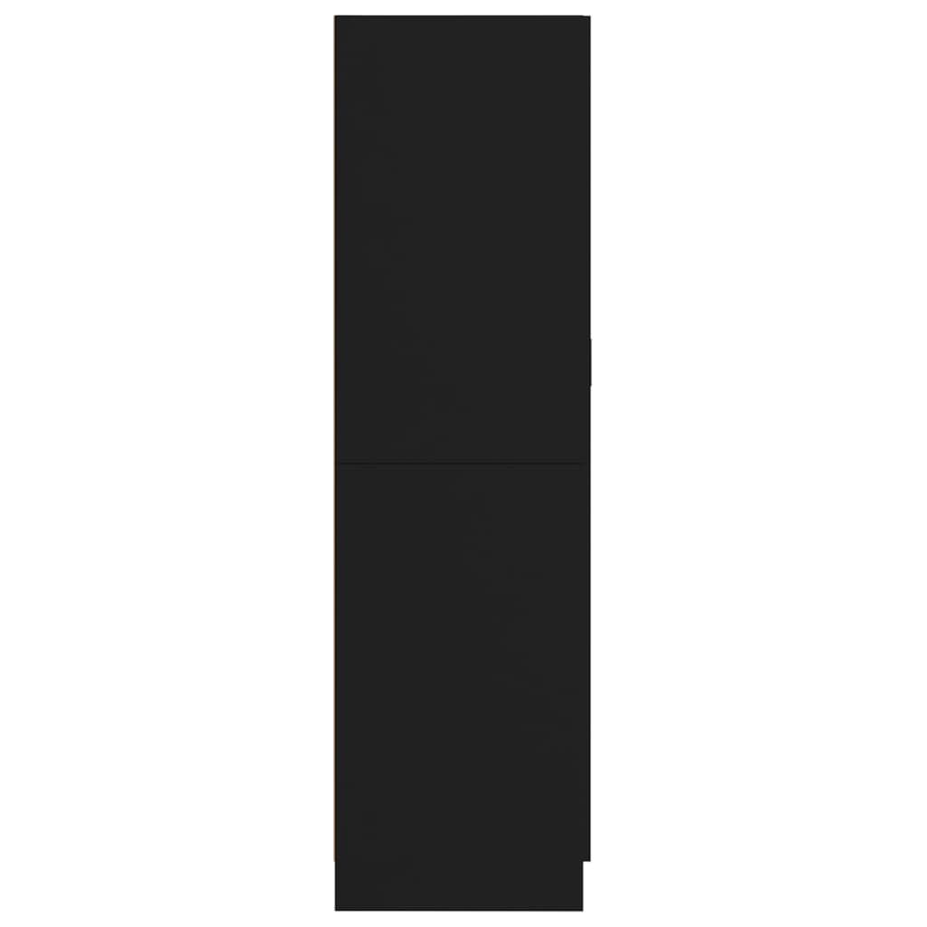 vidaXL Garderobe svart 82,5x51,5x180 cm sponplate