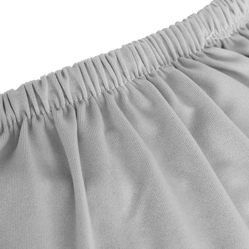 vidaXL 3-seters sofaovertrekk polyester grå