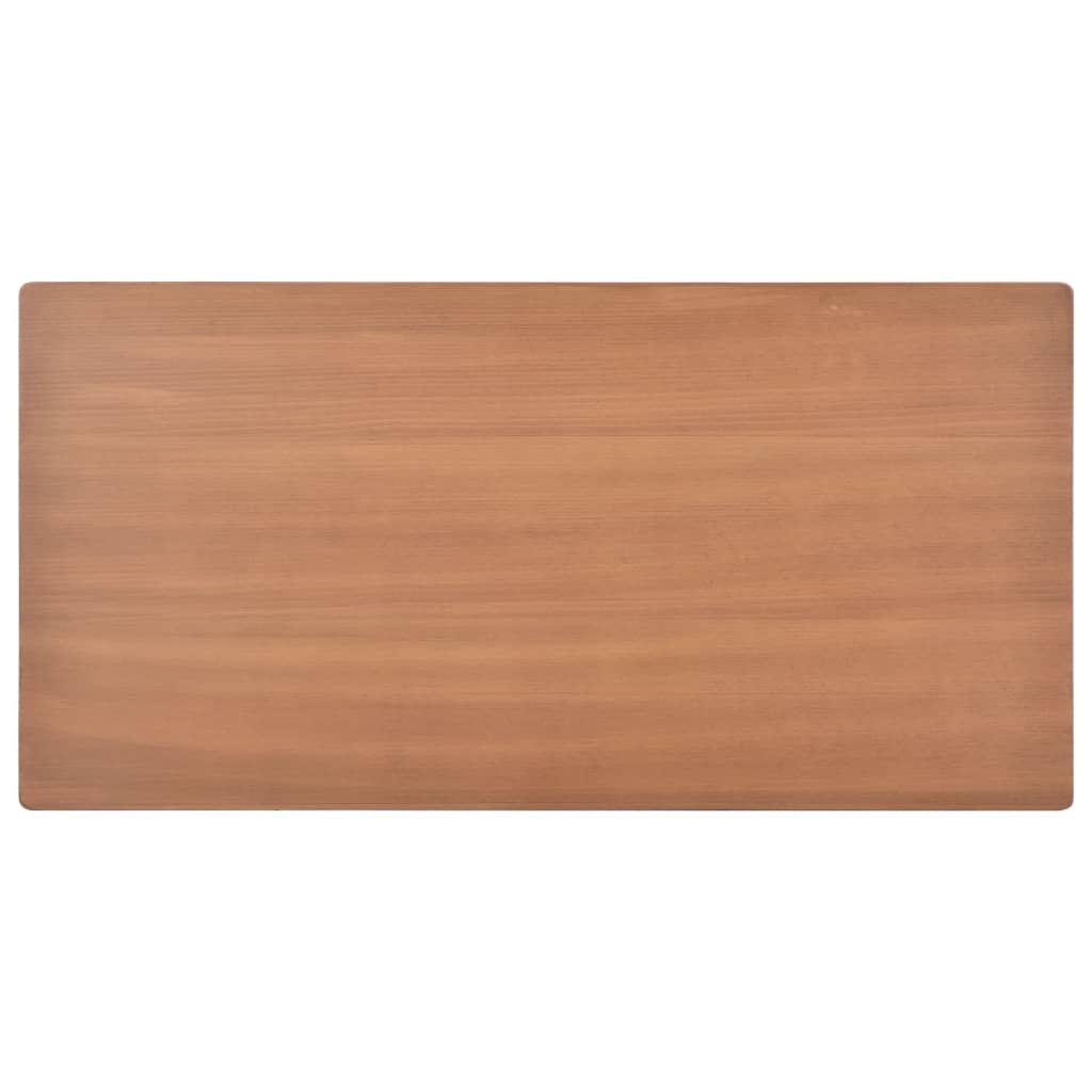 vidaXL Spisebord 120x60x73 cm heltre eik brun