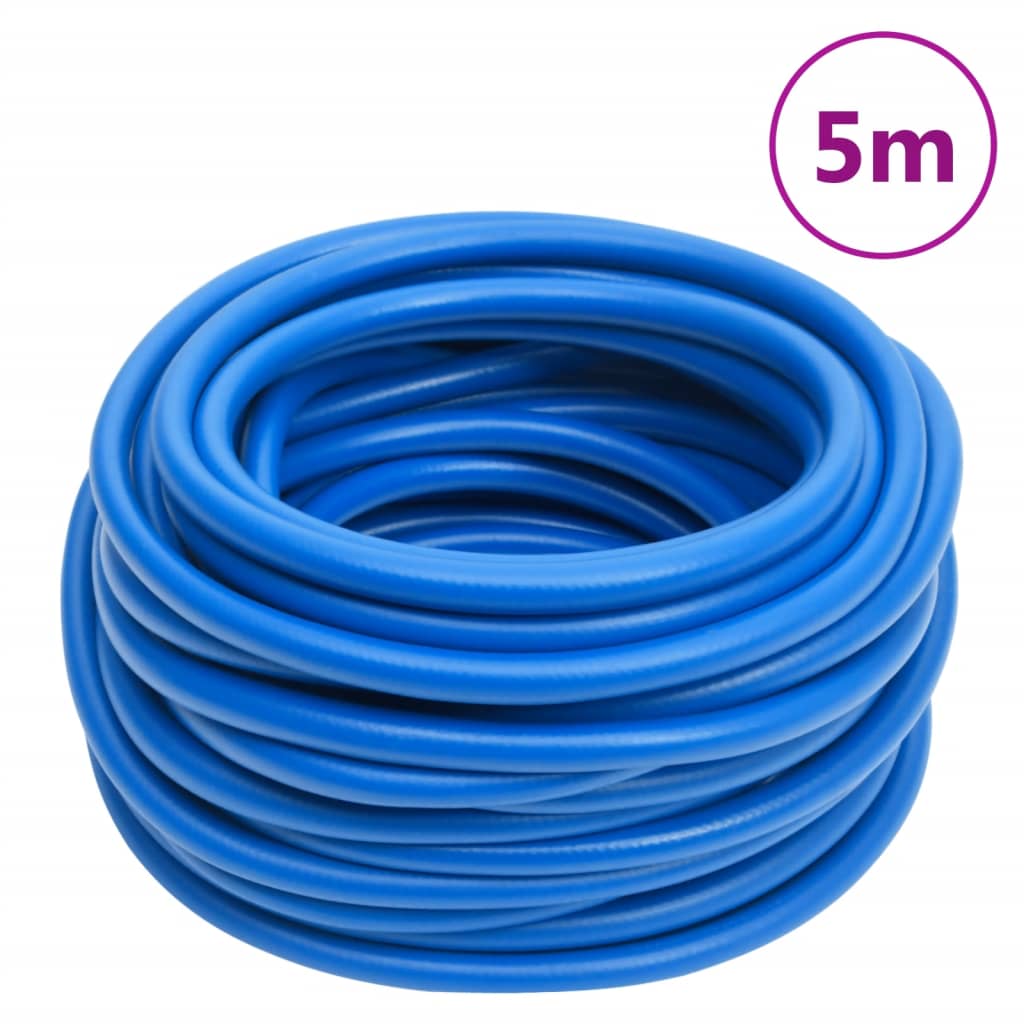 vidaXL Luftslange blå 0,6" 5 m PVC