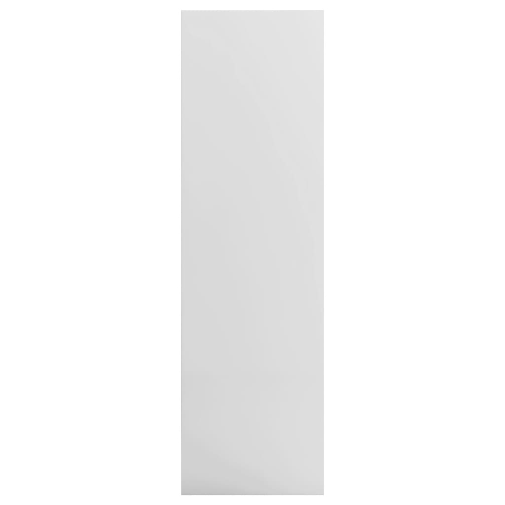 vidaXL Bokhylle høyglans hvit 97,5x29,5x100 cm sponplate