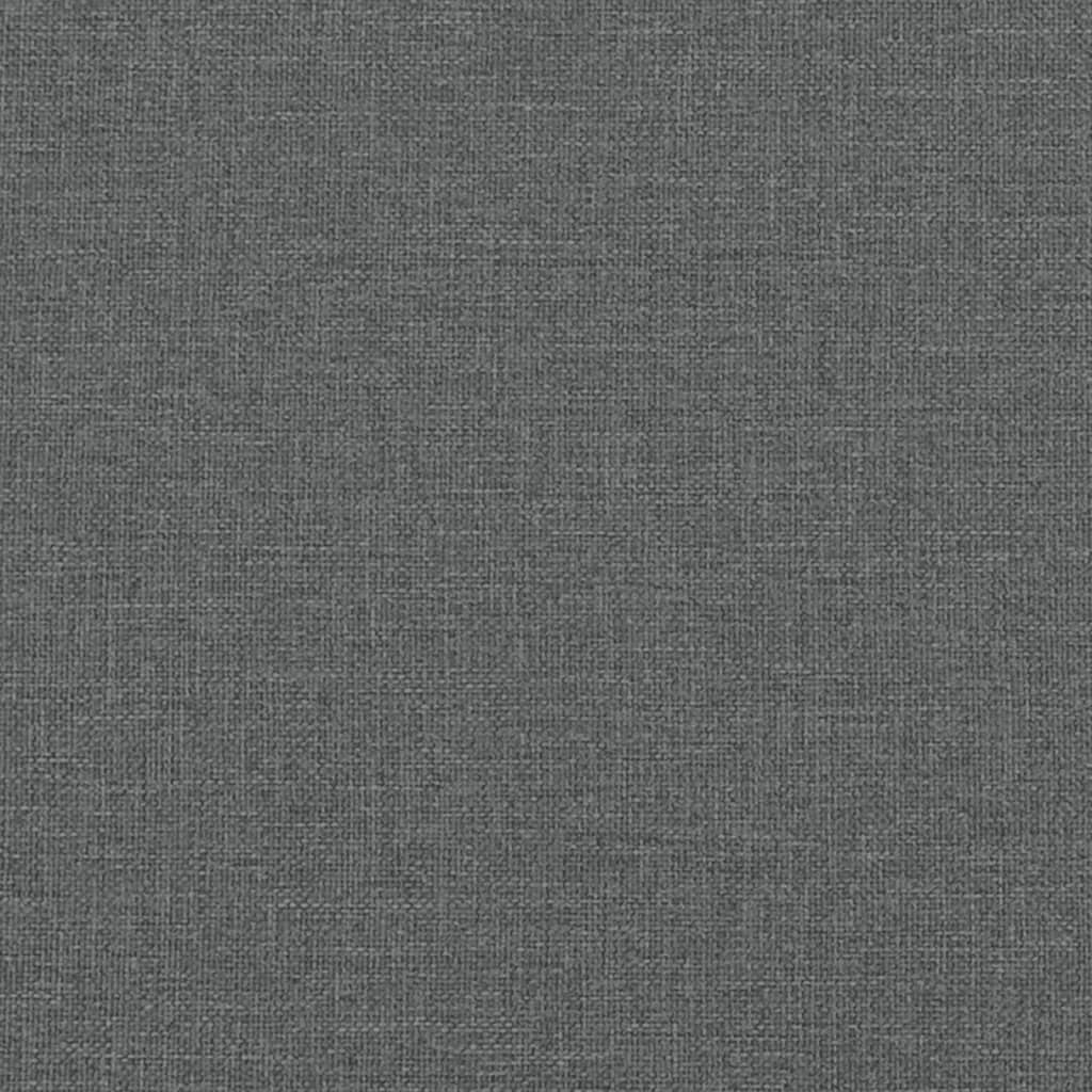 vidaXL Dagseng med madrass mørkegrå 90x190 cm stoff