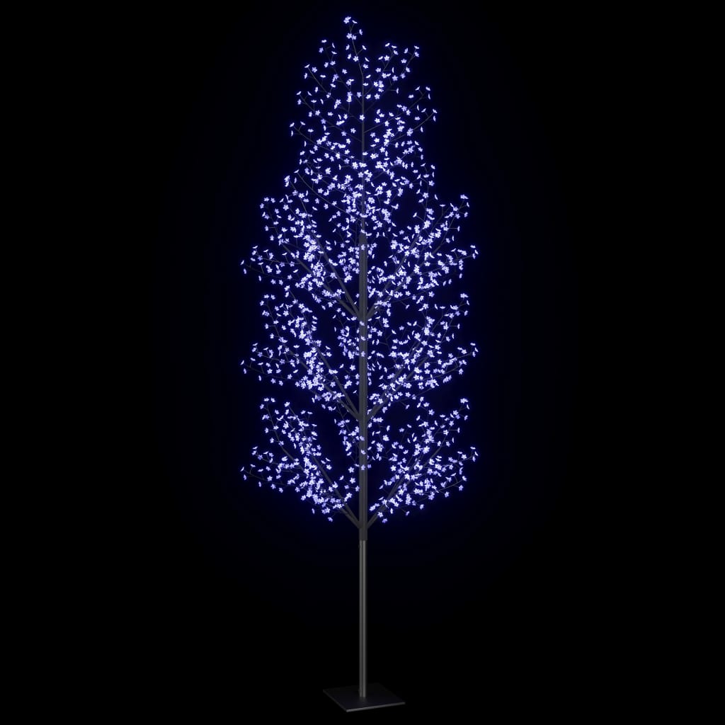 vidaXL Juletre 1200 lysdioder blått lys kirsebærblomst 400 cm
