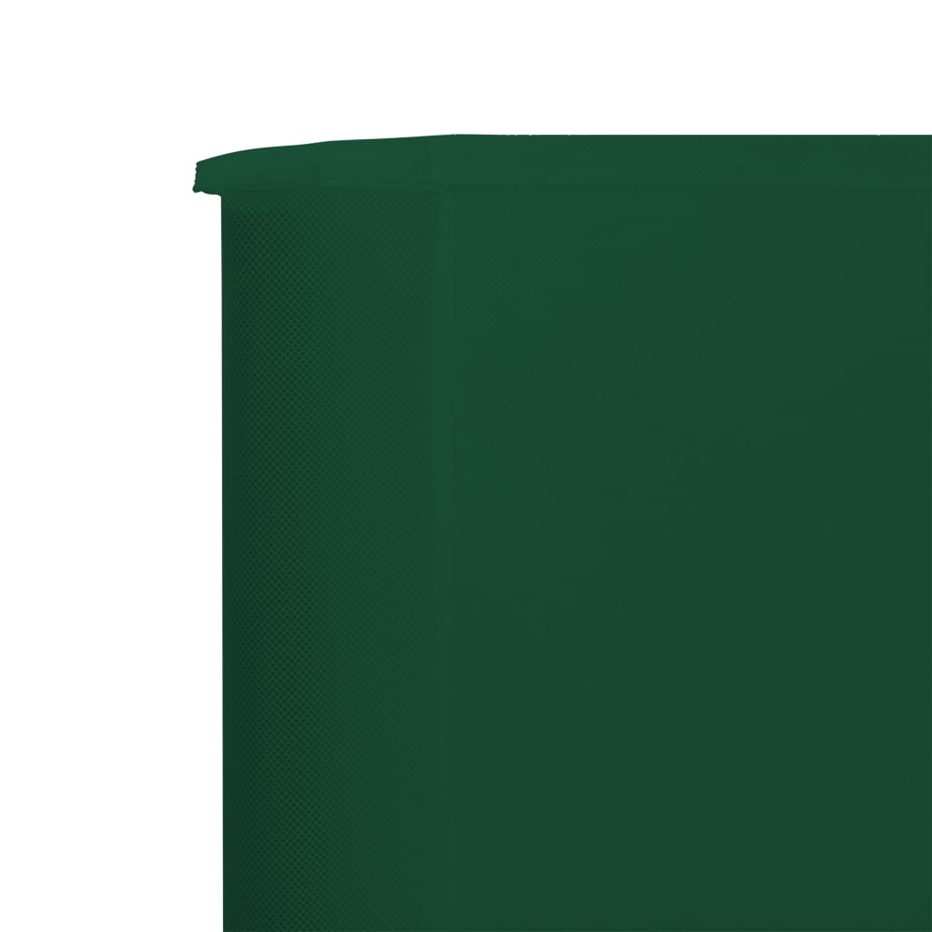 vidaXL Vindskjerm 3 paneler stoff 400x80 cm grønn