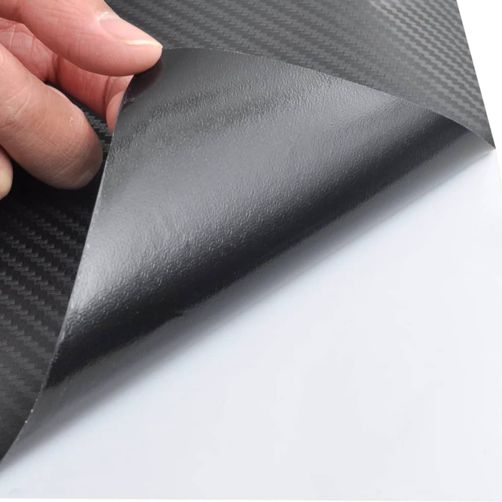 Bilfolie karbonfiber vinyl 3D svart 152 x 500 cm