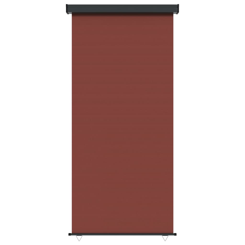vidaXL Sidemarkise for balkong 122x250 cm brun