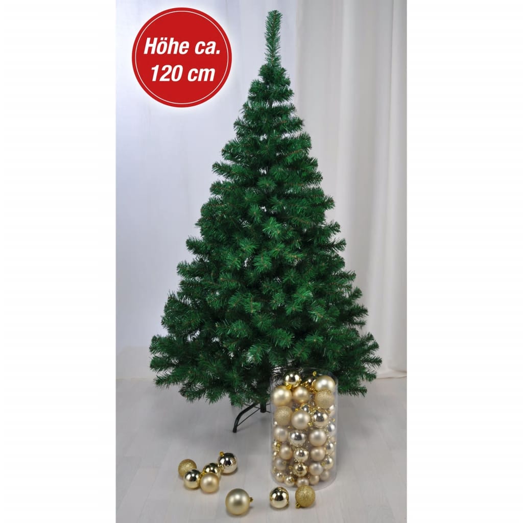 HI Juletre med metallstativ grønn 120 cm