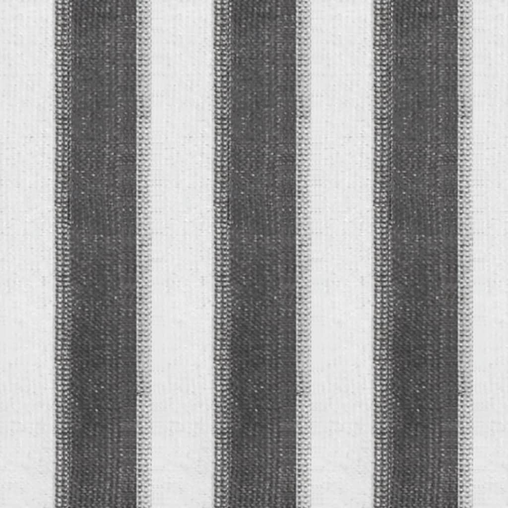 vidaXL Utendørs rullegardin 180X140 cm antrasitt og hvit stripe