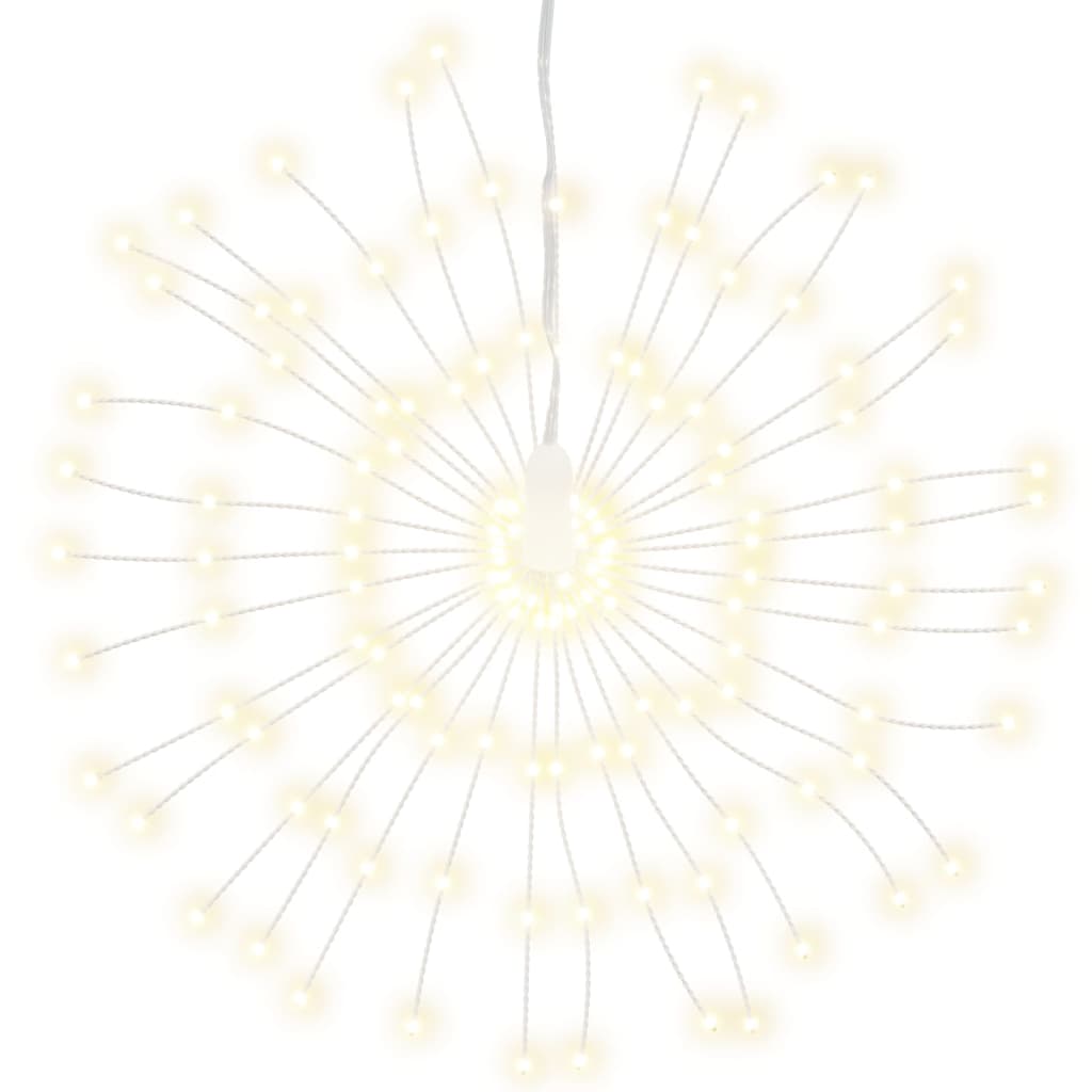 vidaXL Utendørs julelys kinaputt 10 stk varmhvit 20 cm 1400 lysdioder