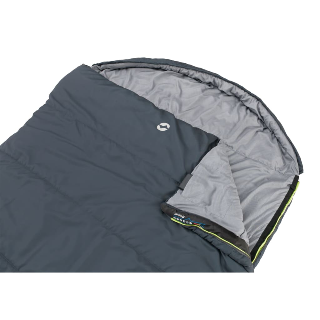 Outwell Dobbel sovepose Campion Lux med venstre glidelås mørkegrå