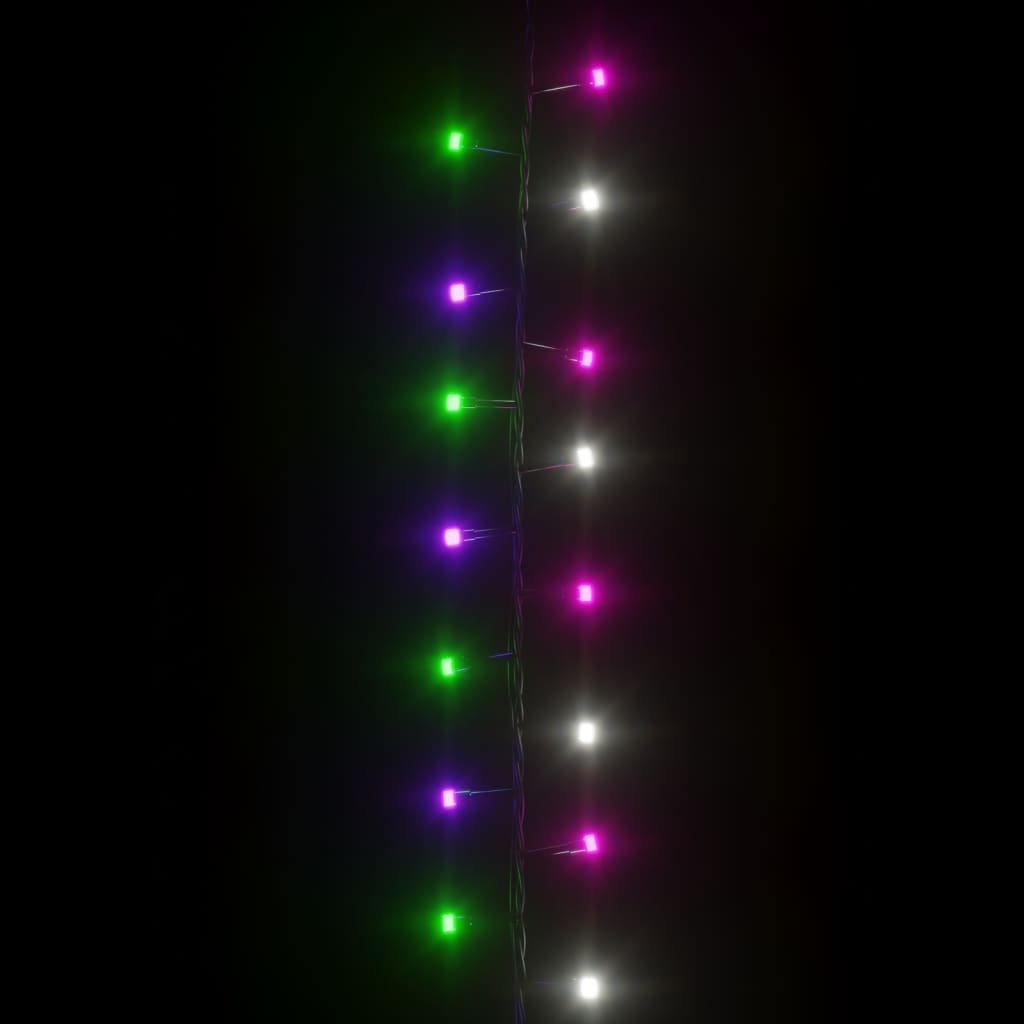 vidaXL LED-strenglys med 400 lysdioder pastell flerfarget 13 m PVC