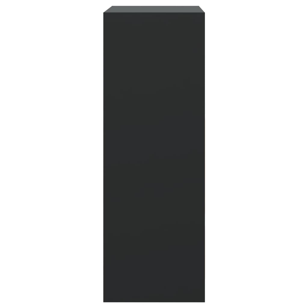 vidaXL Skoskap svart 60x34x96,5 cm konstruert tre