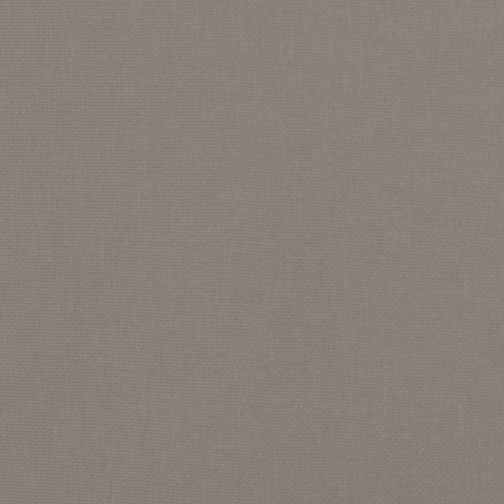 vidaXL Fotskammel gråbrun 51x41x40 cm stoff