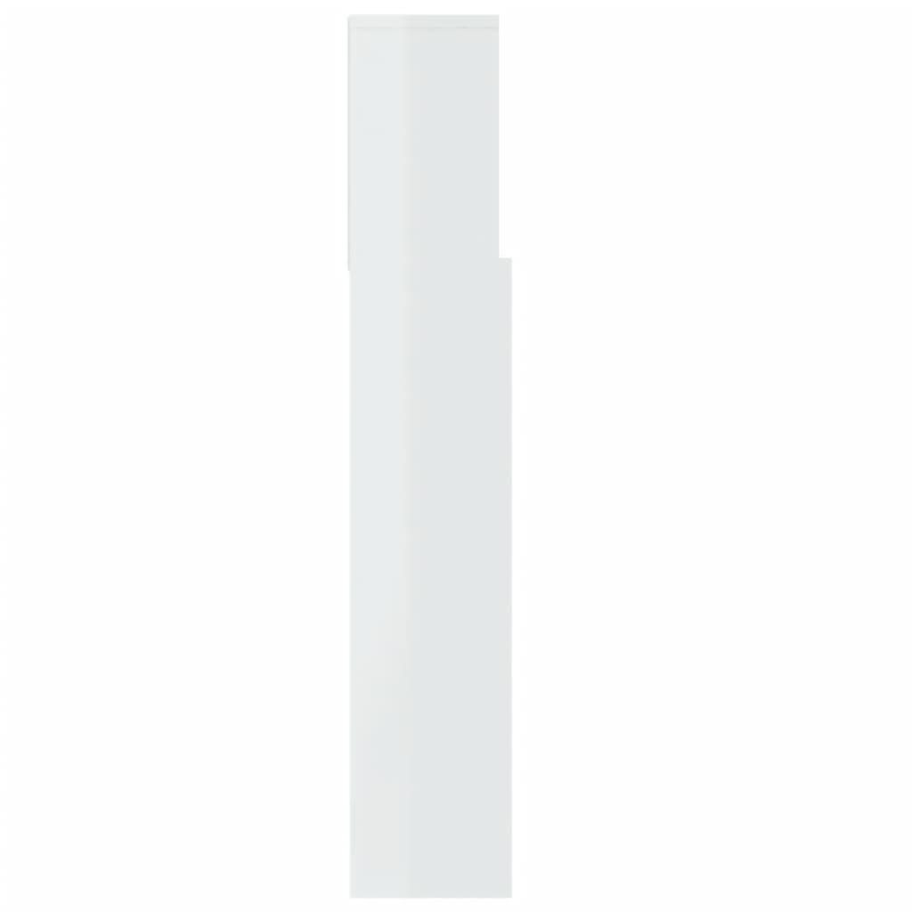 vidaXL Sengegavlskap høyglans hvit 100x19x103,5 cm