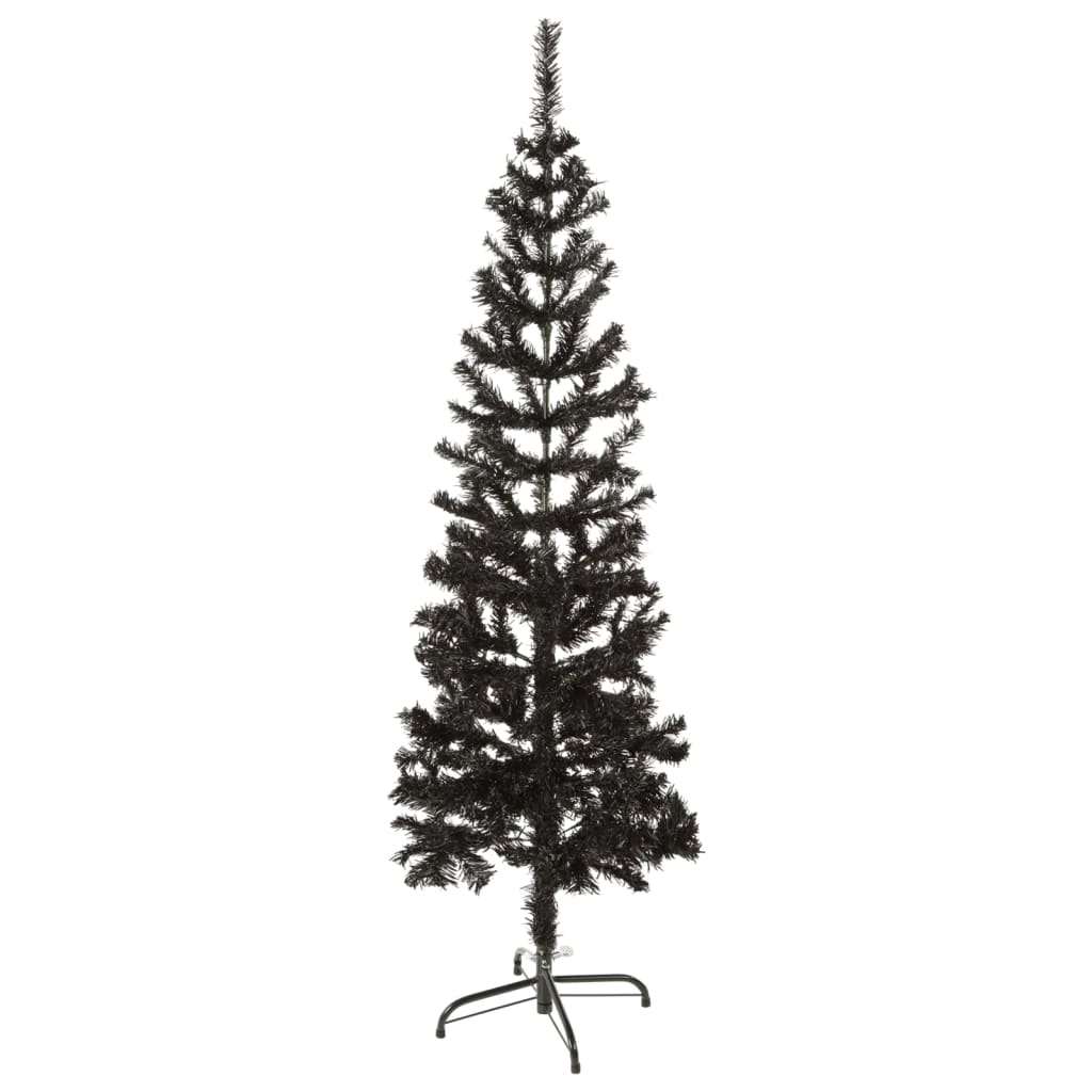 vidaXL Slankt juletre svart 120 cm