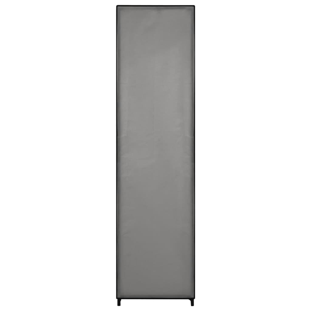 vidaXL Garderobeskap med 4 rom grå 175x45x170 cm