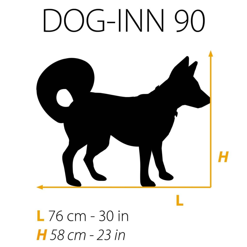 Ferplast Hundekasse Dog-Inn 90 92,7x58,1x62,5 cm grå