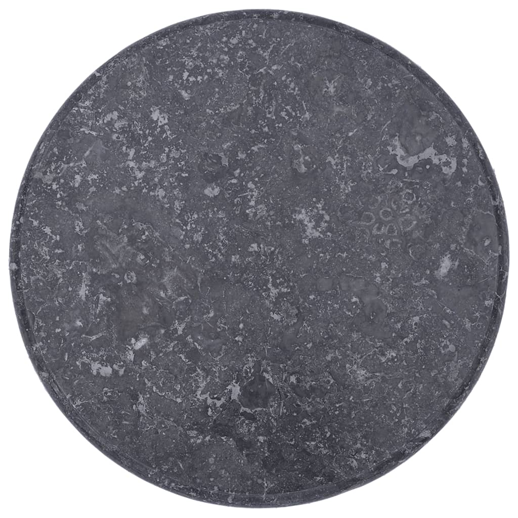 vidaXL Bordplate grå Ø50x2,5 cm marmor