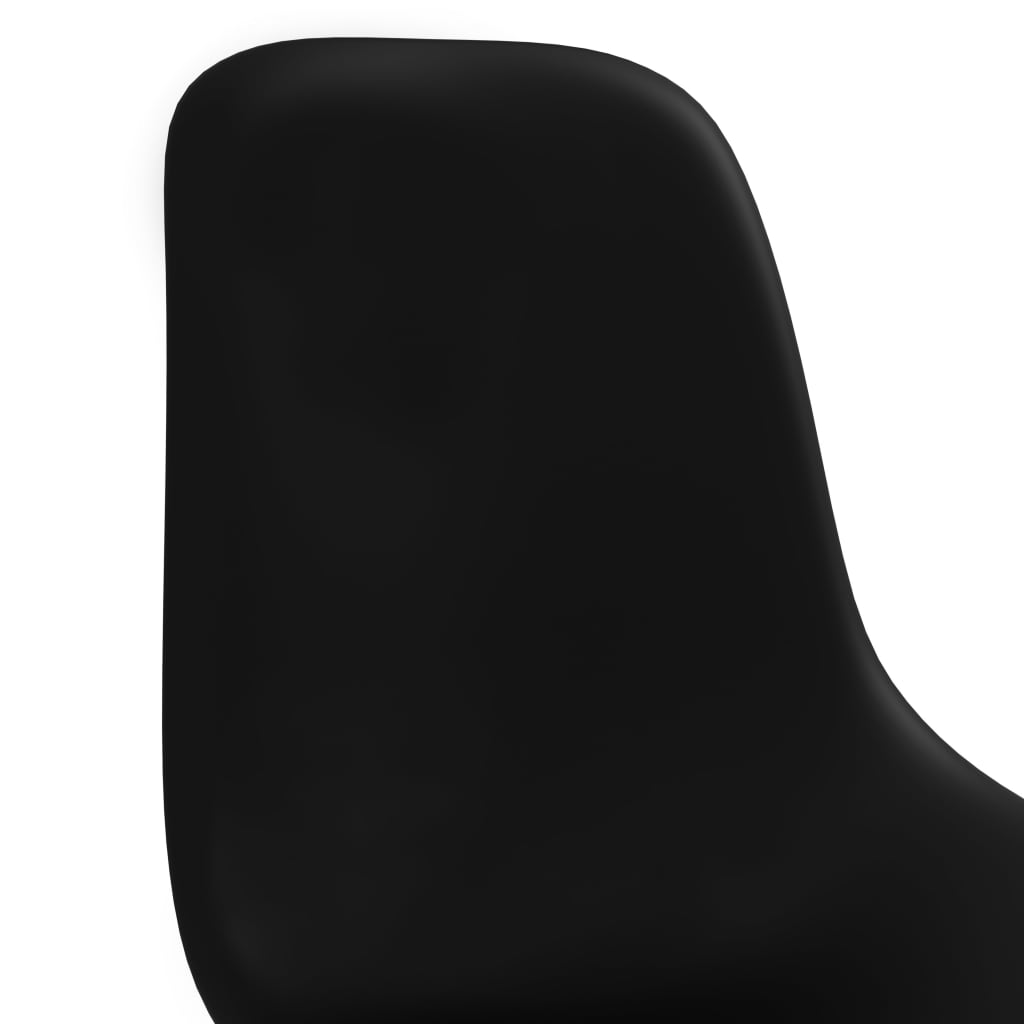 vidaXL Spisestoler 2 stk plast svart