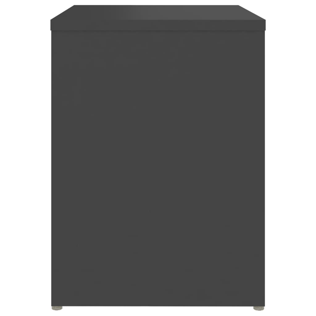 vidaXL Nattbord 2 stk grå 40x30x40 cm sponplate