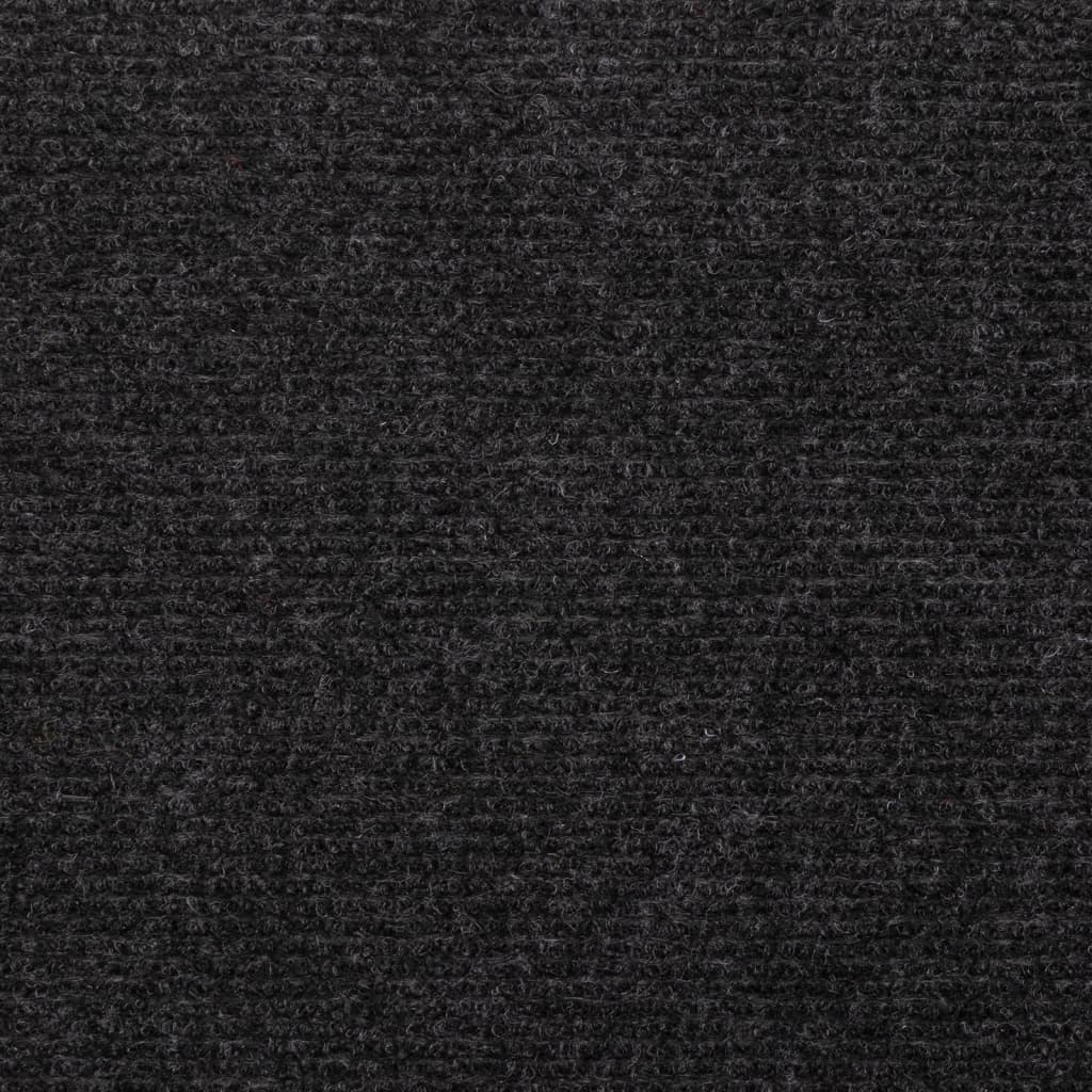 vidaXL Selvklebende trappematter 15 stk 65x24,5x3,5 cm svart