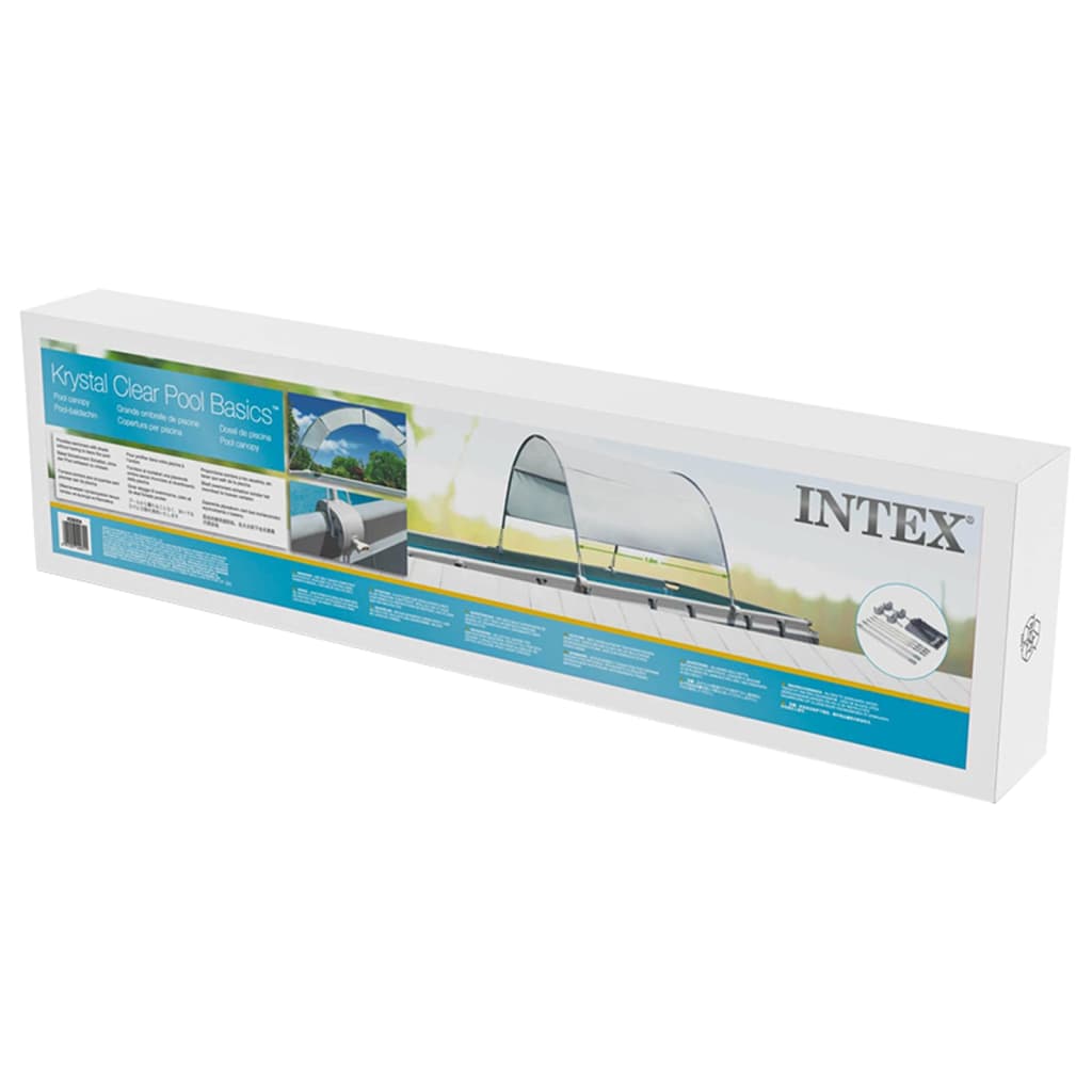 Intex Solskjerm for basseng lysegrå