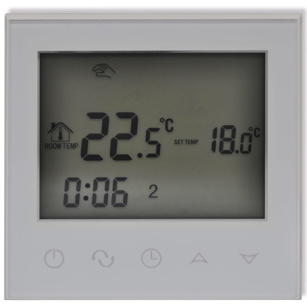 Programmerbar digital termostat for gulvoppvarming med sensorkabel