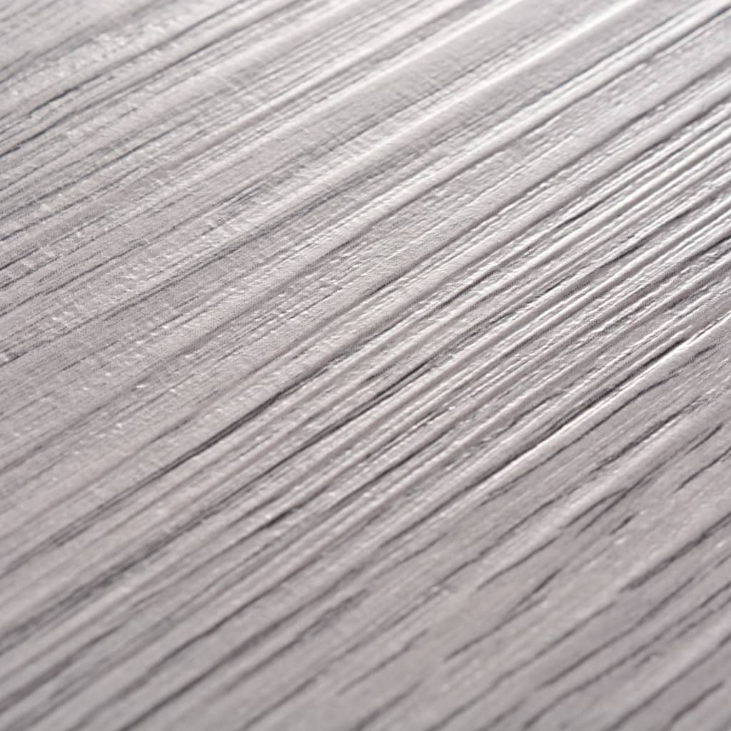 vidaXL Ikke-klebende PVC-gulvplanker 4,46 m² 3 mm mørkegrå