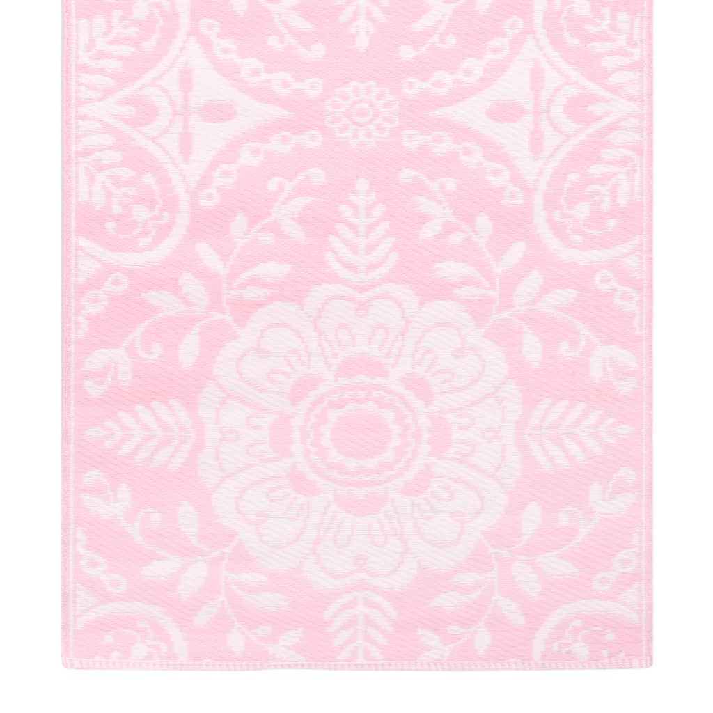 vidaXL Uteteppe rosa 160x230 cm PP