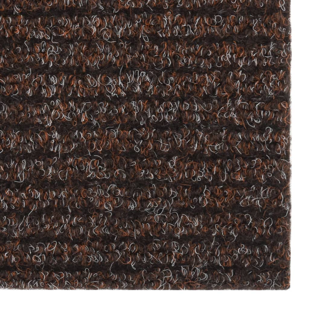 vidaXL Smussfangende teppeløper 100x350 cm brun