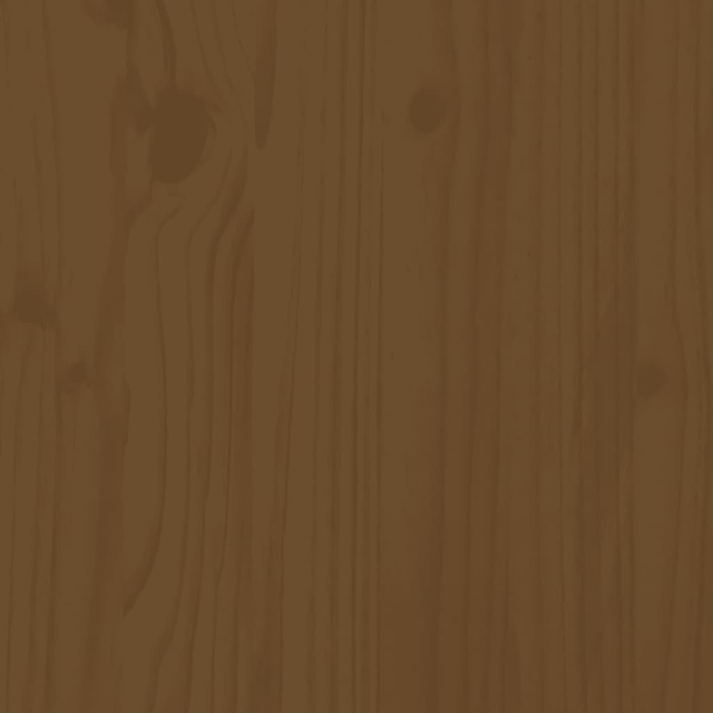 vidaXL Seniorseng honningbrun 140x190 cm heltre furu