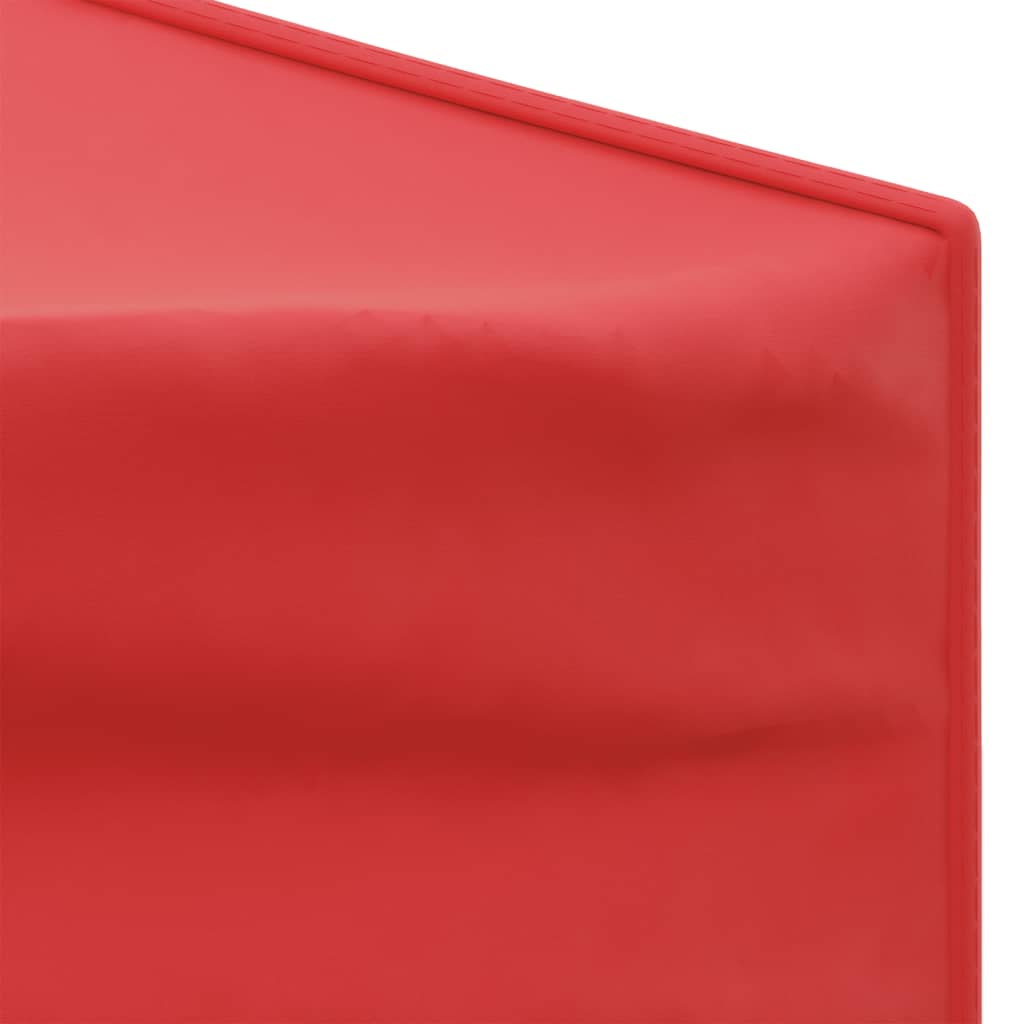 vidaXL Sammenleggbart festtelt med sidevegger rød 3x6 m