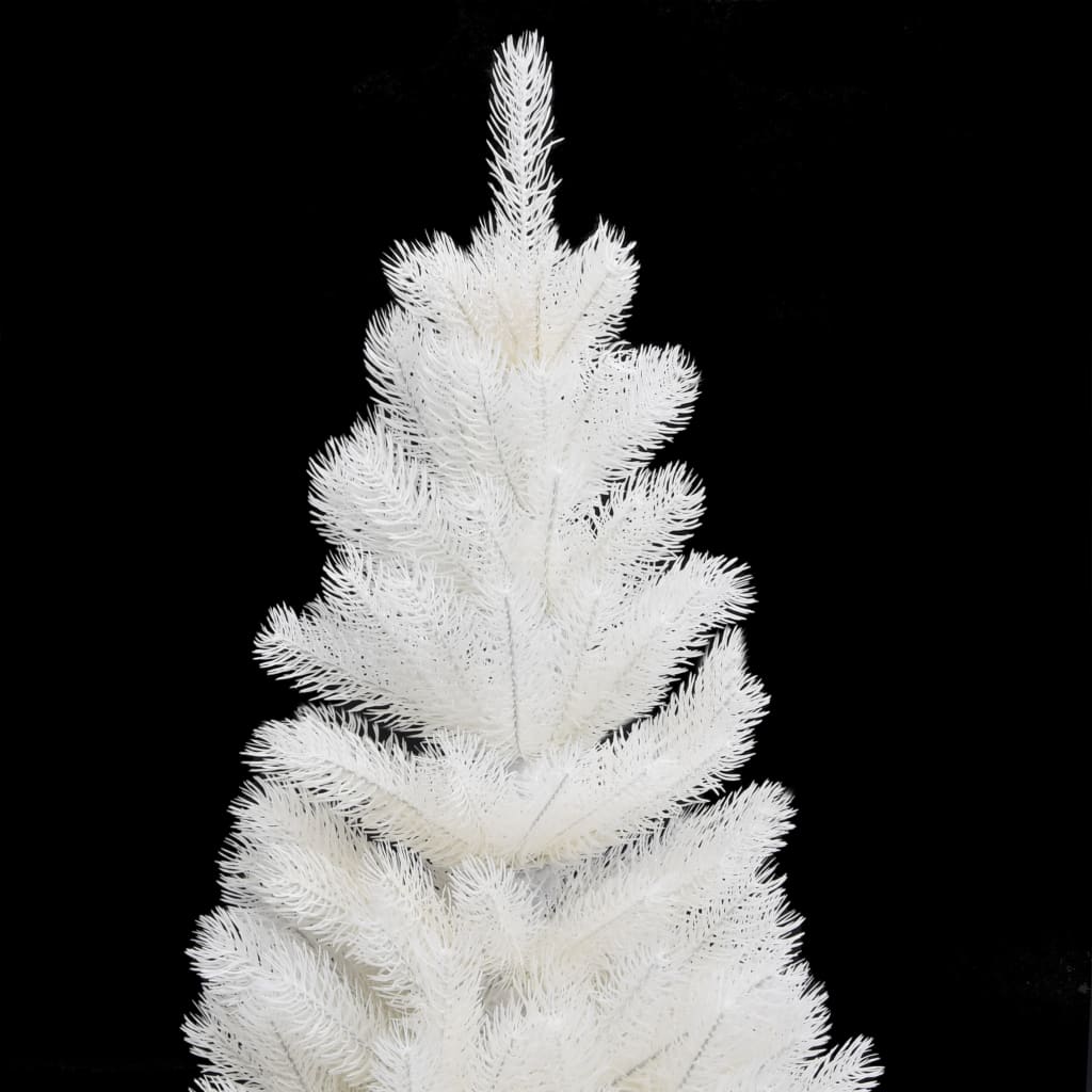 vidaXL Forhåndsbelyst kunstig juletre hvit 90 cm