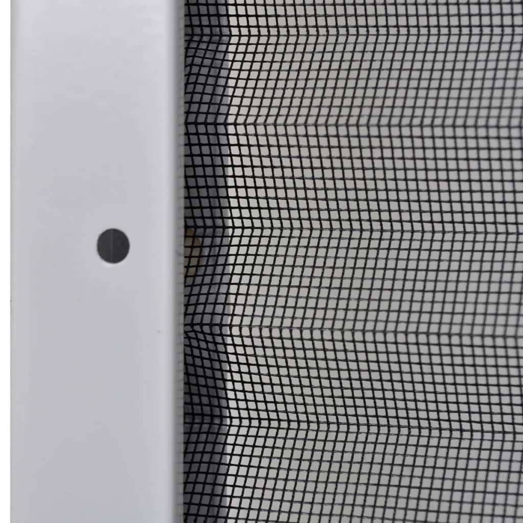 vidaXL Plissert insektskjerm for vindu aluminium 80x100 cm