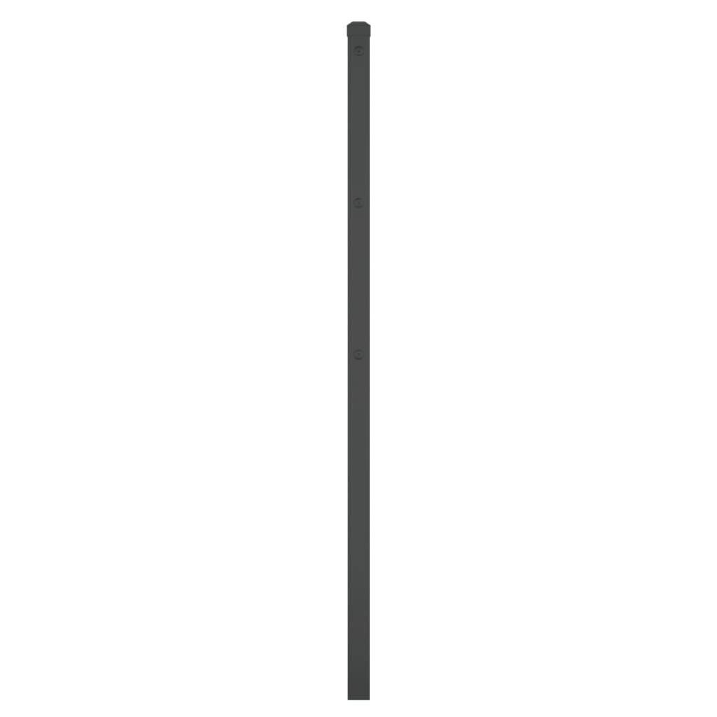 vidaXL Sengegavl i metall svart 90 cm