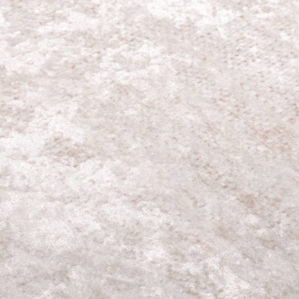 vidaXL Vaskbart teppe 80x150 cm lys beige sklisikker