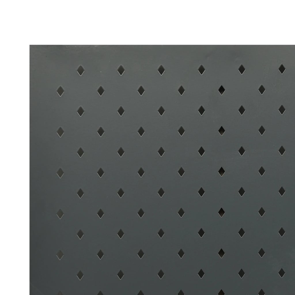 vidaXL Romdeler 4 paneler antrasitt 160x180 cm stål